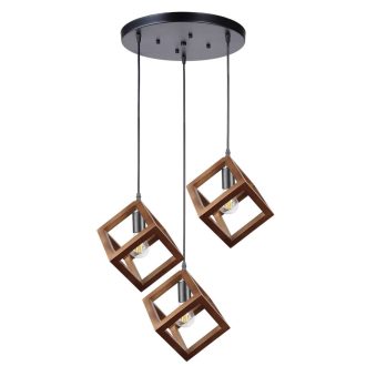 Klausen KL113017 Rhombus 50x120cm, 3xE27 függesztett lámpa