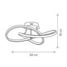 Klausen KL140020 Intrigue 50x19cm, 3200lm, 4000K mennyezeti lámpa