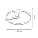 Klausen KL140029 Himera 60x14cm, 6200lm, 4000K mennyezeti lámpa