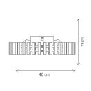 Klausen KL140030 Piano 40x11cm, 3777lm, 4000K mennyezeti lámpa
