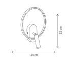 Klausen KL141021 Altheia 29x32cm, 2013lm, 4000K fali lámpa