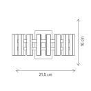 Klausen KL141023 Piano 21,5x10cm, 860lm, 4000K fali lámpa
