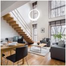 Klausen KL142010 Moony 50x9x150cm, 2240lm, 4000K függesztett lámpa