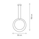 Klausen KL142010 Moony 50x9x150cm, 2240lm, 4000K függesztett lámpa