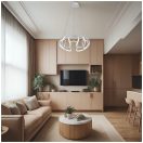 Klausen KL142048 Winding 52x120cm, 4100lm, 4000K, dimm, távirányítós függesztett lámpa