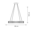 Klausen KL142090 Piano 60x120cm, 4780lm, 4000K függesztett lámpa