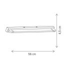 Klausen KL146018 Himeric 56x4,5x7cm, 840lm, 4000K fali lámpa