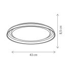 Klausen KL151007 Excellent d43cm, 1650lm, 3000/4000/6500K, dimm, távirányítós mennyezeti lámpa