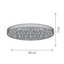 Klausen KL151023 Pluto d50cm, 2400lm, 4000K mennyezeti lámpa