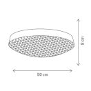 Klausen KL151027 Neptun d50cm, 3900lm, 4000K mennyezeti lámpa