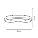 Klausen KL151040 Striped 46x12cm, 3500/7000/3600lm, 3000/4000/6000K mennyezeti lámpa