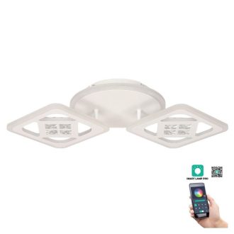   Klausen KL151042 Maros 53x25x9cm, 4000lm, 3000/4000/6500K, dimm, távirányítós  mennyezeti lámpa