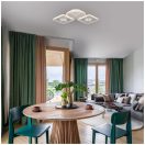 Klausen KL151042 Maros 53x25x9cm, 4000lm, 3000/4000/6500K, dimm, távirányítós  mennyezeti lámpa