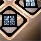 Klausen KL151043 Maros 53x53x9cm, 7600lm, 3000/4000/6500K, dimm, távirányítós  mennyezeti lámpa