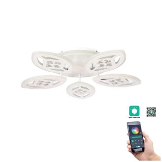   Klausen KL151044 Maros 60x60x9cm, 9500lm, 3000/4000/6500K, dimm, távirányítós  mennyezeti lámpa