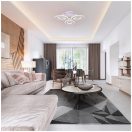 Klausen KL151051 Doris 46x46x9cm, 6200lm, 3000/4000/6500K, dimm, távirányítós  mennyezeti lámpa