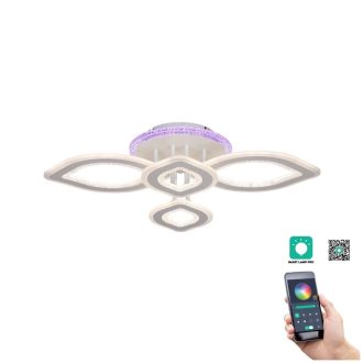   Klausen KL151052 Doris 64x47x15cm, 9700lm, 3000/4000/6500K, dimm, távirányítós  mennyezeti lámpa