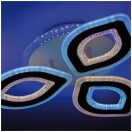 Klausen KL151052 Doris 64x47x15cm, 9700lm, 3000/4000/6500K, dimm, távirányítós  mennyezeti lámpa