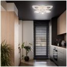 Klausen KL151054 Rhodos 73x73x15cm, 17500lm, 3000/4000/6500K, dimm, távirányítós mennyezeti lámpa