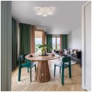 Klausen KL151054 Rhodos 73x73x15cm, 17500lm, 3000/4000/6500K, dimm, távirányítós mennyezeti lámpa