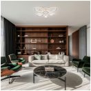 Klausen KL151054 Rhodos 73x73x15cm, 17500lm, 3000/4000/6500K, dimm, távirányítós mennyezeti lámpa