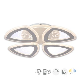   Klausen KL151056 Whizz 45x45x9cm, 8500lm, 3000/4000/6500K, dimm, távirányítós mennyezeti lámpa