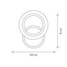 Klausen KL151057 Primus 19x24x9cm, 1200lm, 3000/4000/6500K, dimm, távirányítós fali lámpa