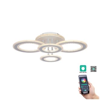   Klausen KL151061 Rondos 58x42cm, 10000lm, 3000/4000/6500K, dimm, távirányítós mennyezeti lámpa