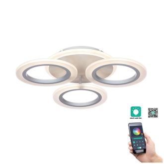   Klausen KL151062 Optimus 44x44cm, 3200lm, 3000/4000/6500K, dimm, távirányítós mennyezeti lámpa