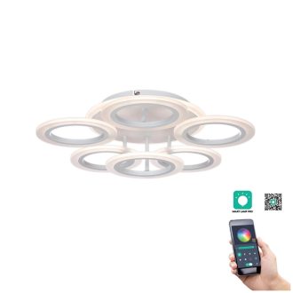   Klausen KL151064 Optimus 55x55cm, 6500lm, 3000/4000/6500K, dimm, távirányítós mennyezeti lámpa