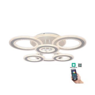   Klausen KL151065 Rondos 64x64cm, 15300lm, 3000/4000/6500K, dimm, távirányítós mennyezeti lámpa