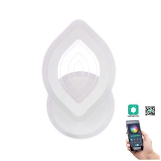   Klausen KL151067 Rhodos 16x26x9cm, 2300lm, 3000/4000/6500K, dimm, távirányítós fali lámpa