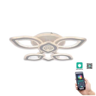   Klausen KL151070 Rhodos 68x68x15cm, 14200lm, 3000/4000/6500K, dimm, távirányítós mennyezeti lámpa