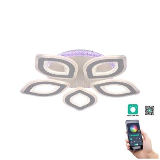   Klausen KL151072 Doris 52x52x9cm, 9900lm, 3000/4000/6500K, dimm, távirányítós mennyezeti lámpa