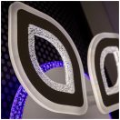 Klausen KL151072 Doris 52x52x9cm, 9900lm, 3000/4000/6500K, dimm, távirányítós mennyezeti lámpa