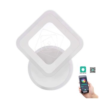   Klausen KL151074 Escape 22x26cm, 2800lm, 3000/4000/6500K, dimm, távirányítós fali lámpa