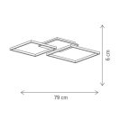 Klausen KL151089 Vertis 58x79cm, 6500lm, 4000K mennyezeti lámpa