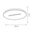 Klausen KL151090 Lesko d40cm, 3000lm, 4000K mennyezeti lámpa