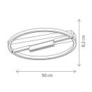Klausen KL151092 Core d50cm, 4000lm, 4000K mennyezeti lámpa