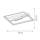 Klausen KL151093 Core 50x50cm, 4500lm, 4000K mennyezeti lámpa
