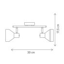Klausen KL162004 Intim 30x17,5cm, 2xE14 spot lámpa