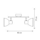 Klausen KL162006 Fresh 40x17cm, 2xE14 spot lámpa