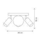 Klausen KL164004 Spoty 40x16cm, 1xE14, 3xGU10 spot lámpa