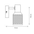 Klausen LY-1029 Flask 16x14x9cm, 1xE14 spot lámpa