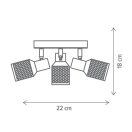 Klausen LY-1031 Flask 22x18cm, 3xE14 spot lámpa