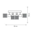 Klausen LY-1032 Flask 30x30x18cm, 4xE14 spot lámpa