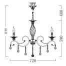 Maytoni ARM247-08-G Grace csillár