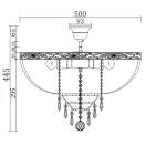Maytoni DIA890-CL-06-G Palace mennyezeti lámpa