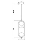 Maytoni MOD013PL-02B Ring függeszték