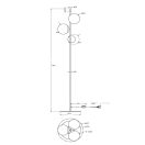 Maytoni MOD048FL-03G Nostalgia álló lámpa